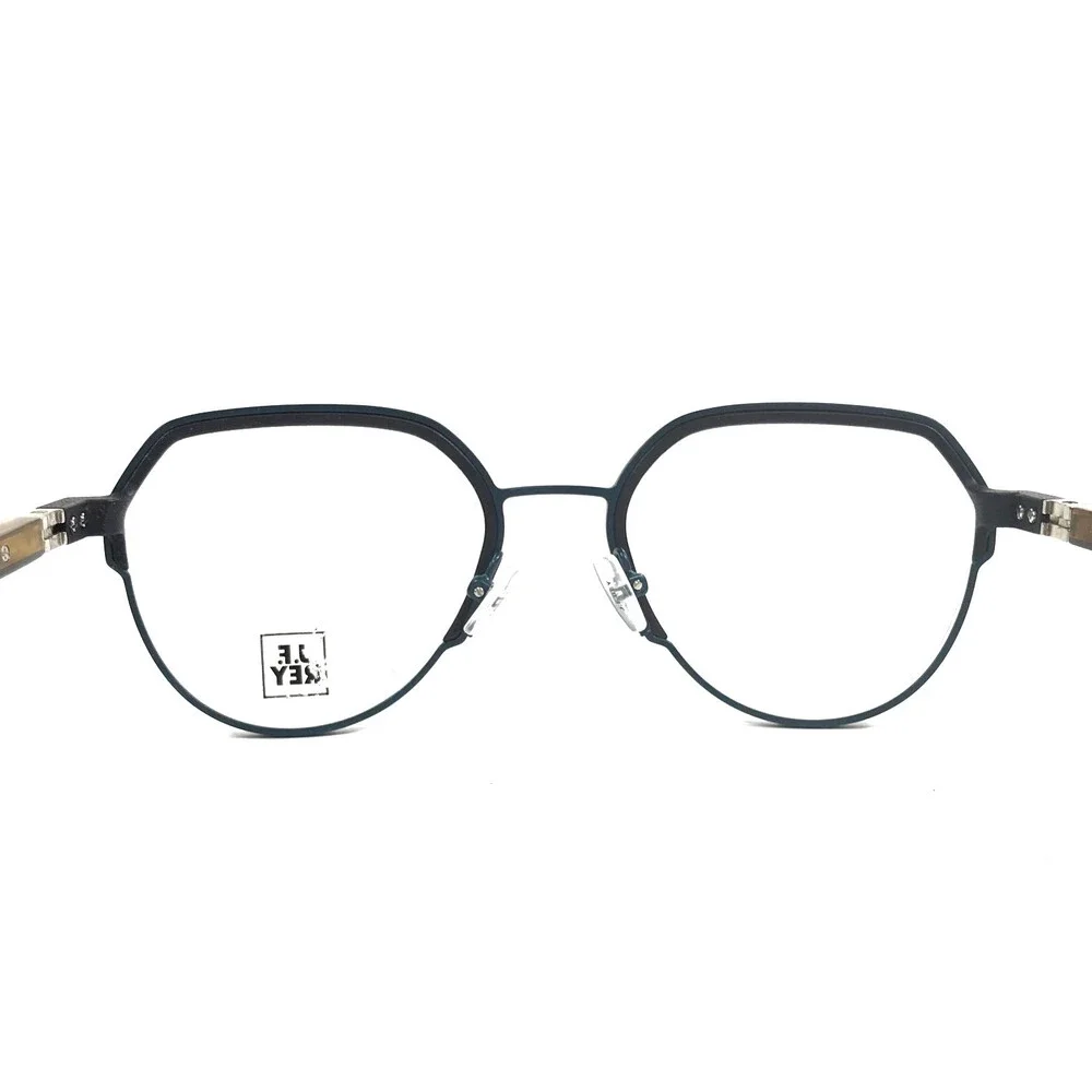 J. F. Rey Eyeglasses Frame JF3050 2700 Matte Black Brown Horn Blue 51-20-145